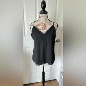 Melrose and Market Black Lace Cami Top